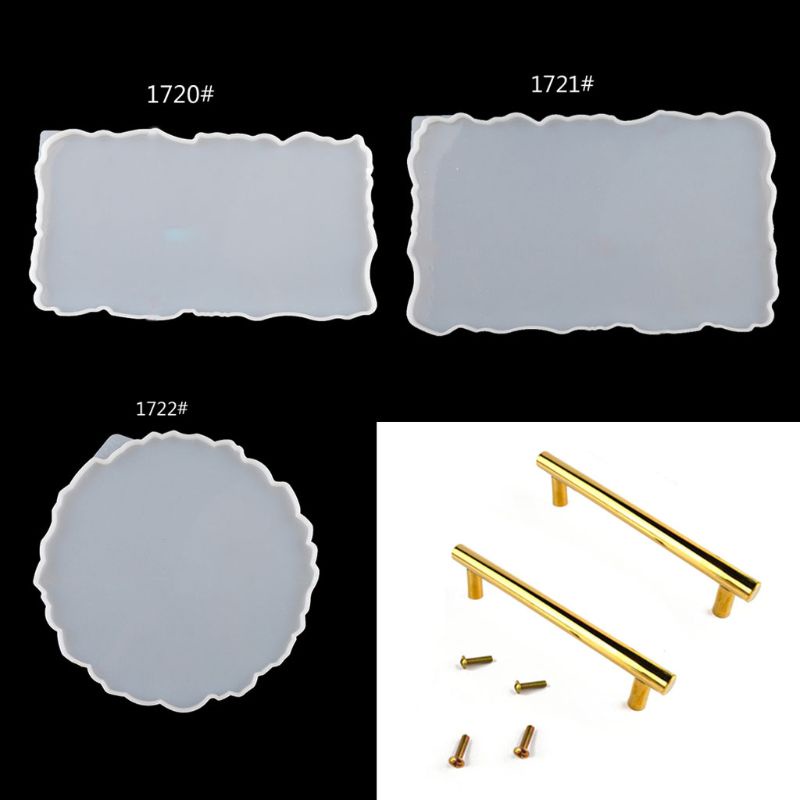 Khuôn silicon làm đĩa trái cây bằng nhựa resin trong suốt linh hoạt tiện lợi