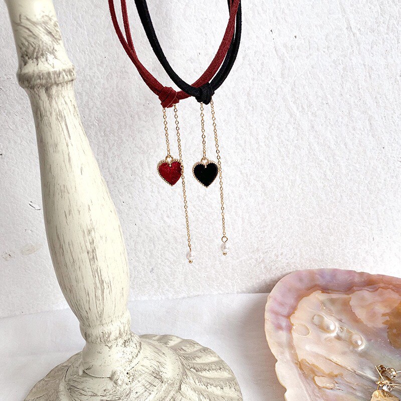 Choker trái tim choker tiểu thư - Mã AM09