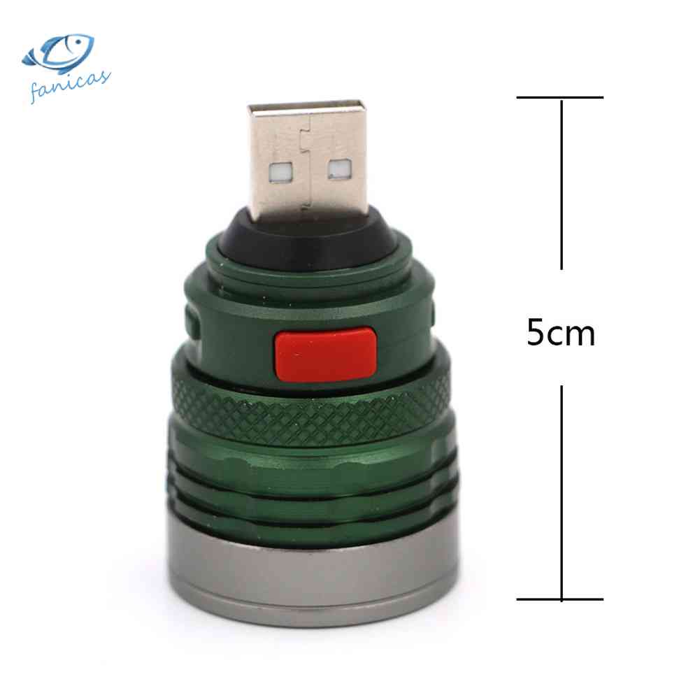 Đầu Đèn Pin Mở Rộng 3W Kết Nối USB