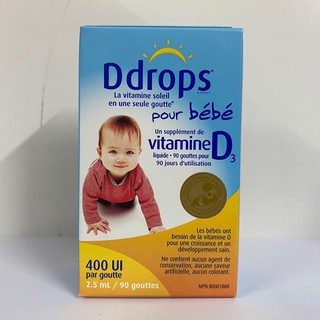 Baby Ddrops Vitamin D3 ddrop cho bé 90 giọt