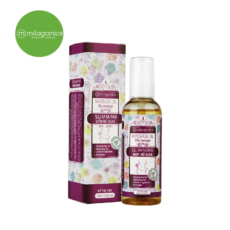 Dầu Massage giảm mỡ MILAGANICS 100ml