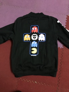 Áo bomber bape x pucman hàng 1:1