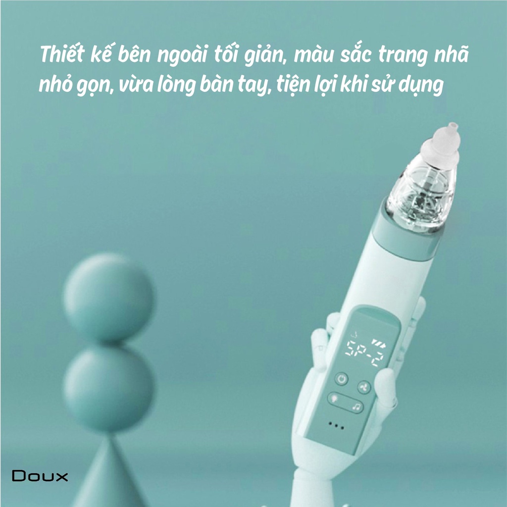 Máy hút mũi cầm tay Doux bản nâng cấp 2023 tự động - An toàn cho bé | Máy hút mũi cho trẻ sơ sinh