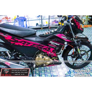 Tem rời  Satria,Raider hồng đen