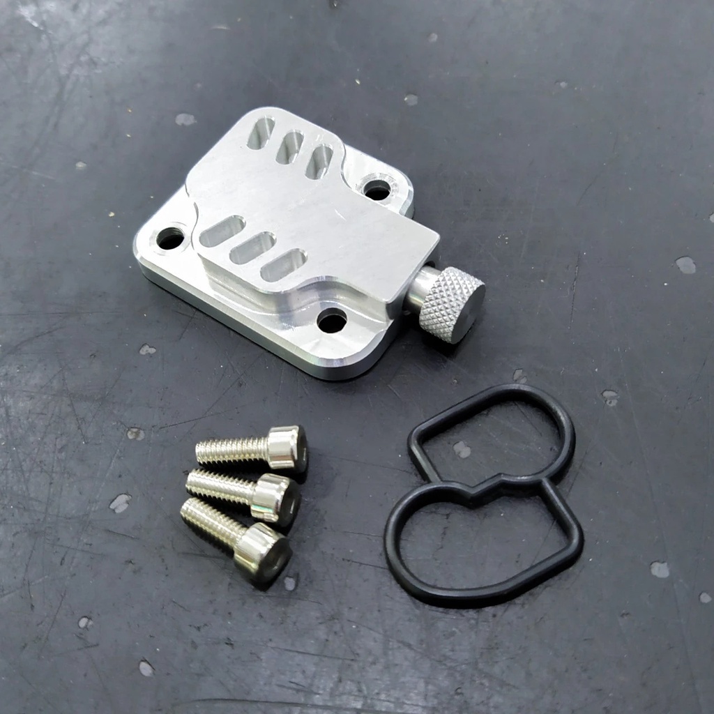 Bộ điều chỉnh ga-ran-ti thủ công bằng nhôm CNC cho Winner, Sonic tặng kèm seal cao su - Núm chỉnh nhôm