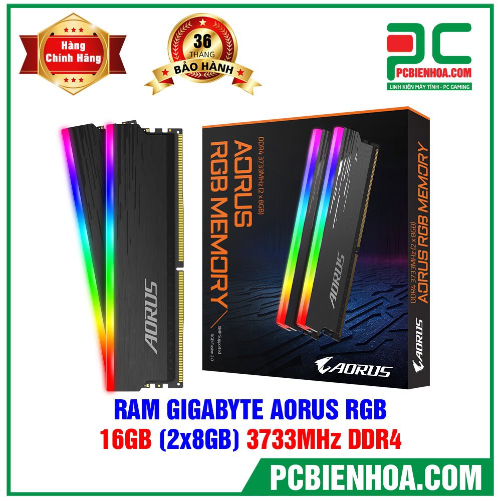 RAM GIGABYTE AORUS RGB 16GB DDR4 (2X8GB) 3333MHZ