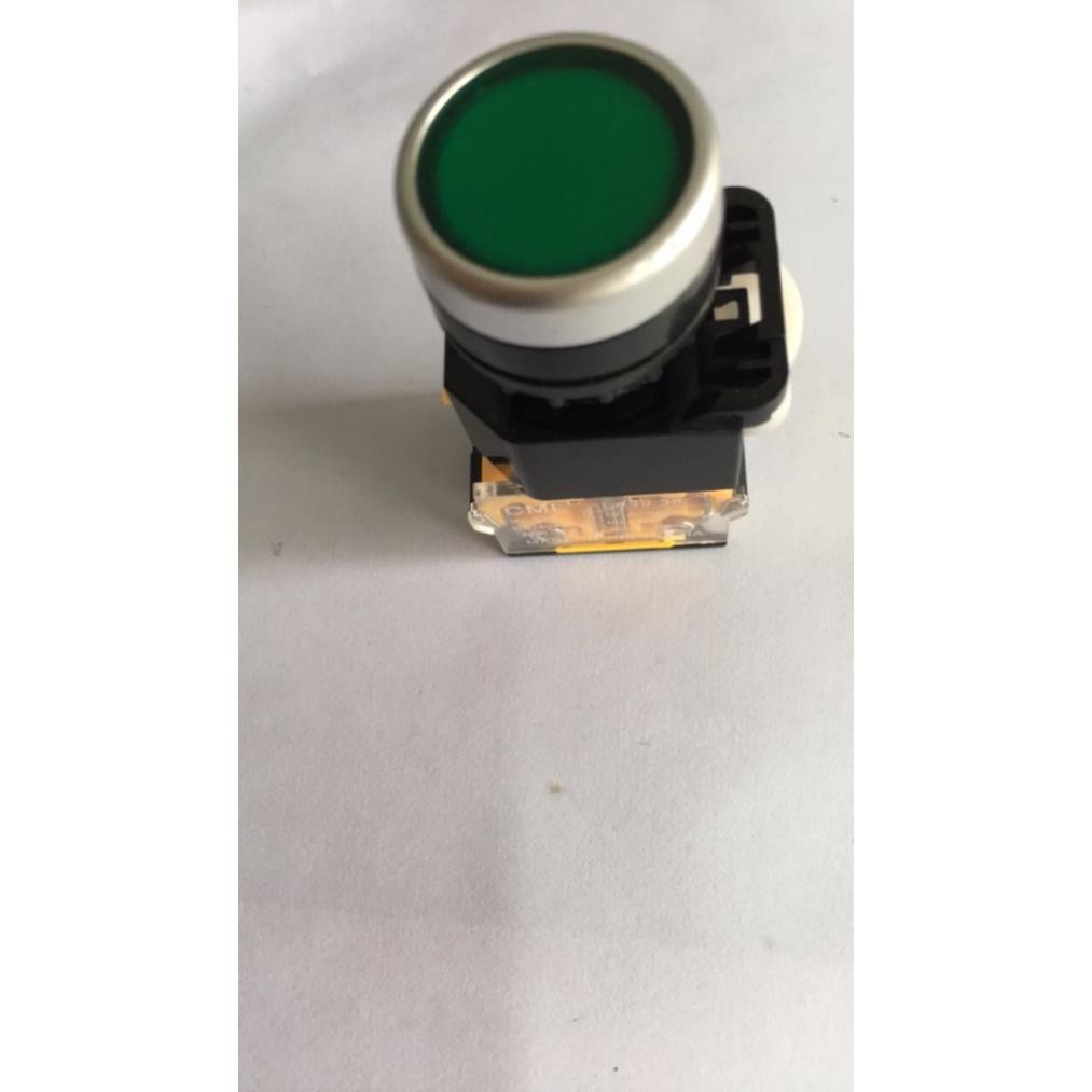 5 Nút ấn nhả không đèn nút nhấn nhả không đèn Ø22 phi 22 màu xanh, đỏ, vàng