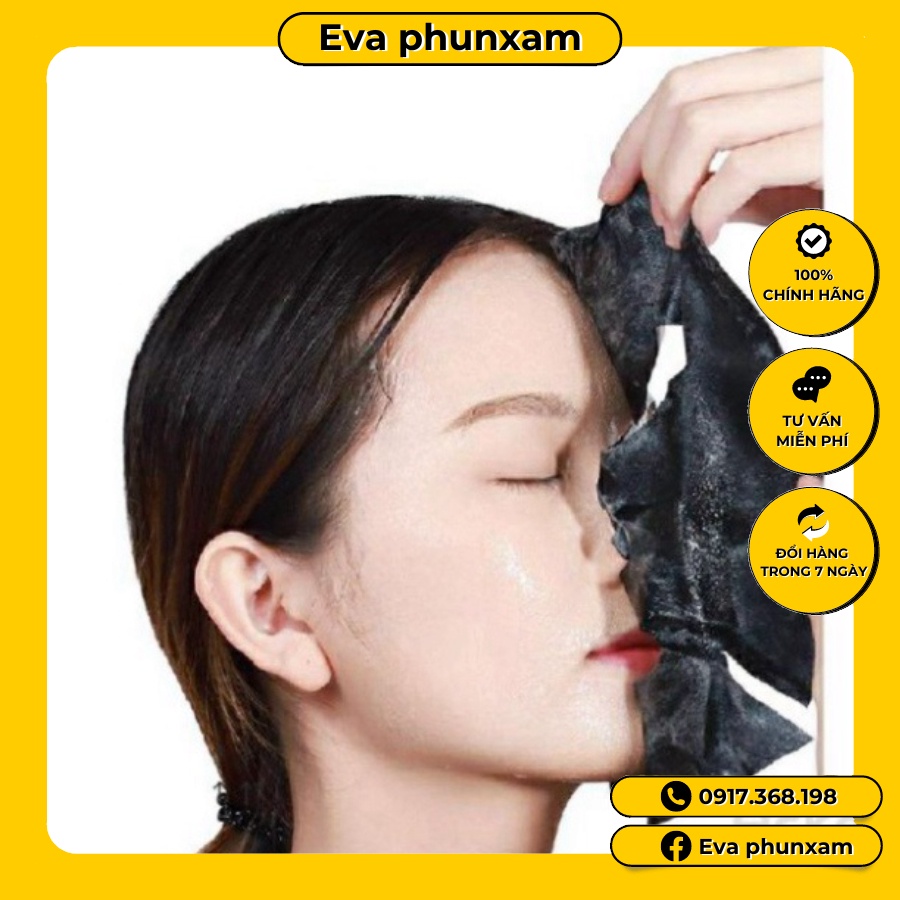Mặt nạ than sủi bọt thải độc amino acid dùng cái nhân,spa thẫm mỹ viện.