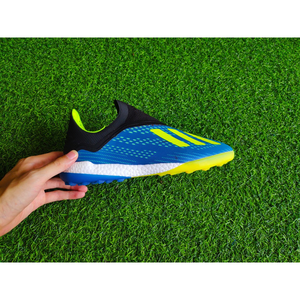 Giày bóng đá không dây Adidas X18+ TF ( Xanh Dương 2020)