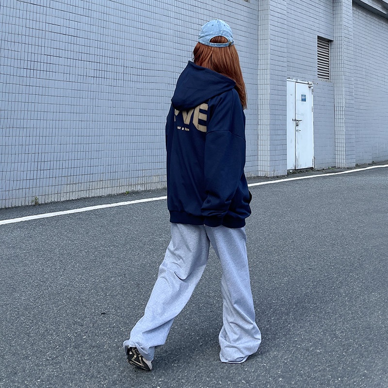 NRVP Áo Hoodie Nữ Tay Dài Dáng Rộng Thời Trang Phong Cách Hàn Quốc