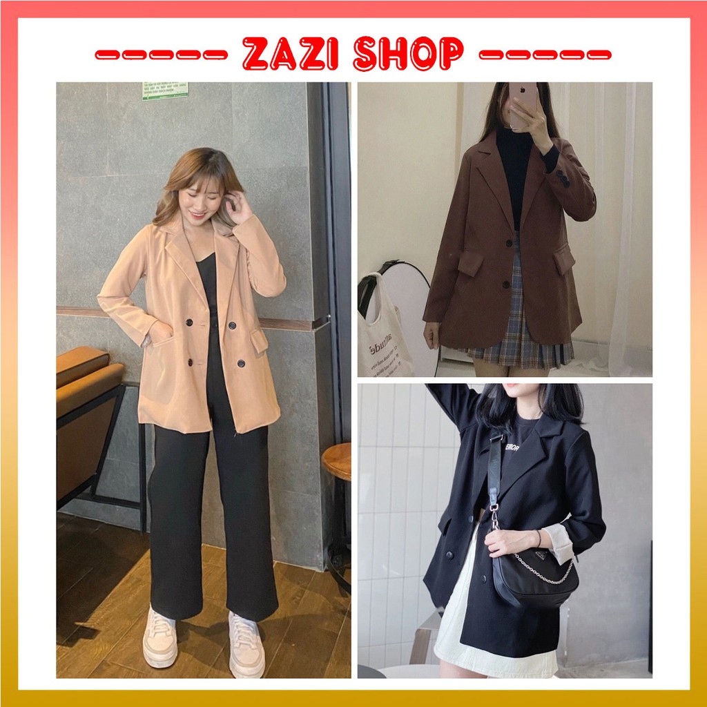 Blazer nữ, áo blazer ulzzang 2 lớp 💎 Áo khoác nữ, áo vest nữ 💎 Áo blazer nữ 2 lớp, áo blazer nữ Hàn Quốc - ZaZi BZ02