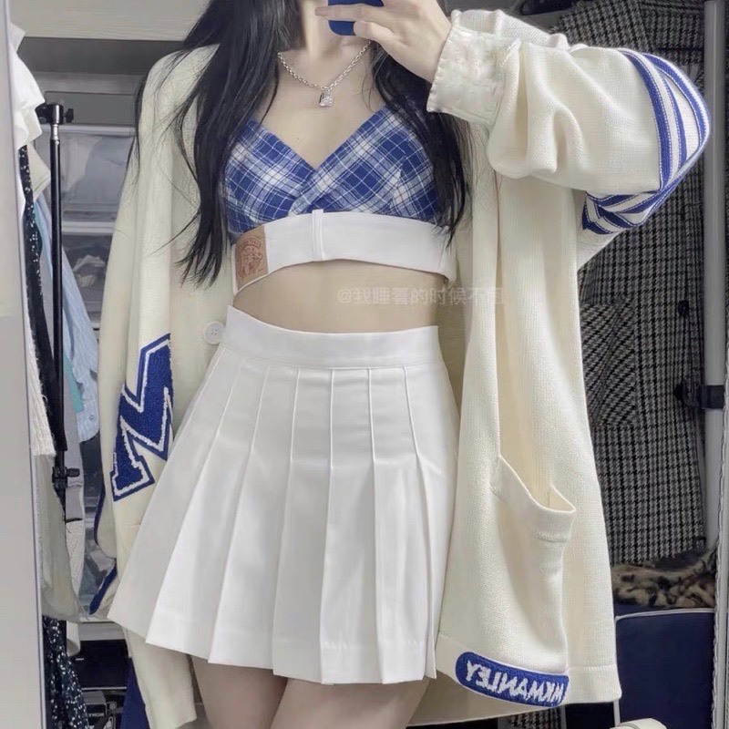 Áo Khoác Cardigan M Tay Hoa Màu Be Ulzzang Hàn Quốc