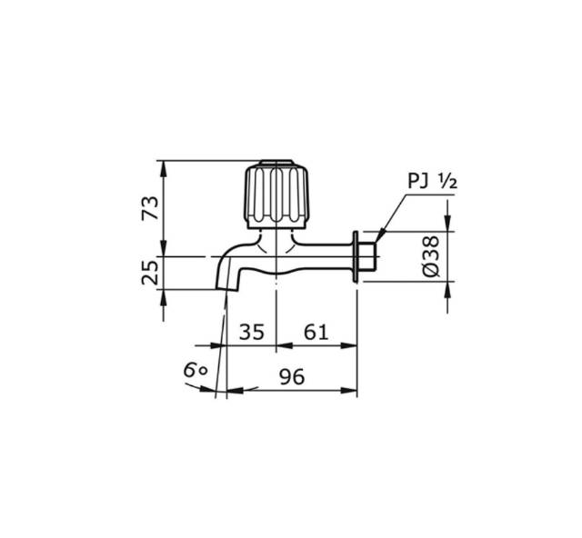 Toto Vòi Nước Gắn Tường T23b13v7n Chất Lượng Cao