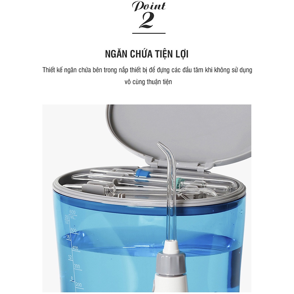 [BH 12 Tháng] Máy Tăm Nước Lock&amp;Lock Oral Irrigator ENR111BLU Màu Xanh Dương