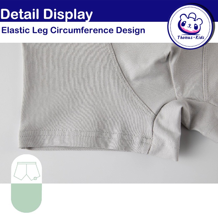 Quần Lót Boxer Cotton In Họa Tiết Khủng Long Vui Nhộn Thời Trang Cho Bé Trai 3-12 Tuổi