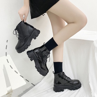Bốt nữ boot nữ bốt cổ thấp đế bằng ullazang phong cách hàn quốc sun.z