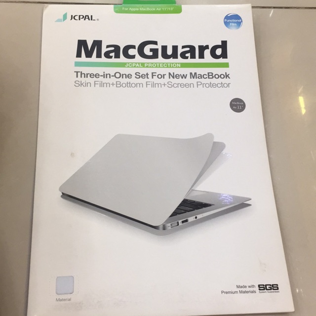 Bộ dán 3 trong 1 Macguaprd JCPAl Macbook 11"