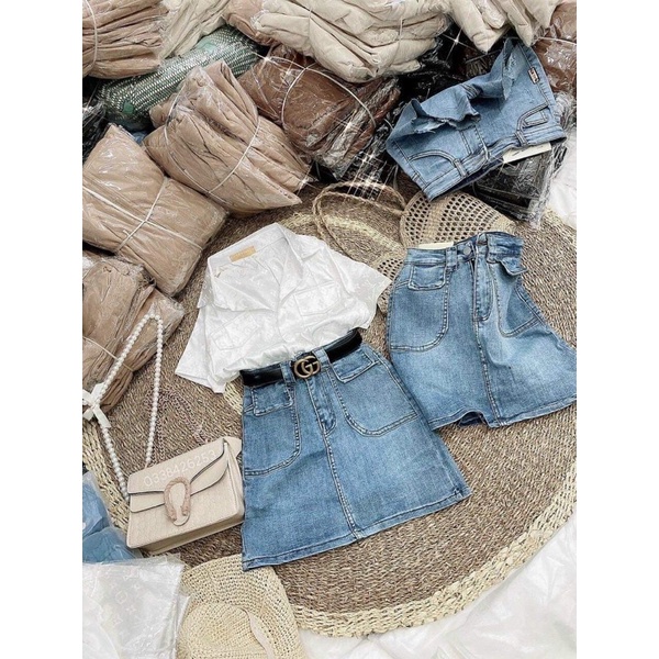 bán sỉ chân váy bò cạp cao | BigBuy360 - bigbuy360.vn