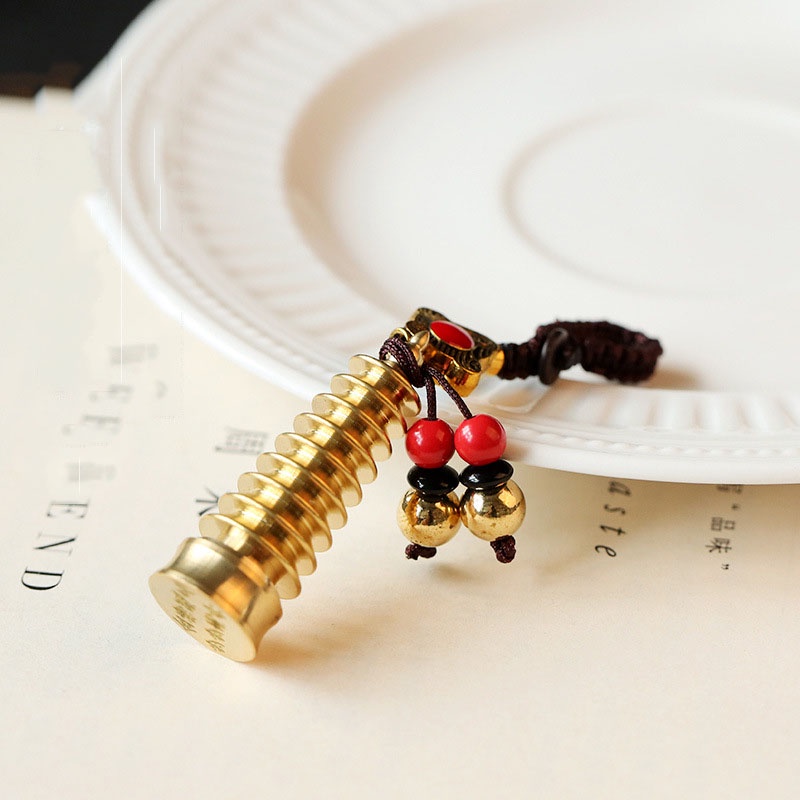 Dây treo mặt kim loại mạ vàng nhiều kiểu dáng độc lạ ý nghĩa dùng làm dây treo móc khóa,trang trí balo túi xách-Ráp