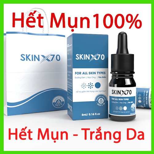 SERUM MỤN SKIN X70 HẾT MỤN >99% MỤN TRÊN DA, TRẮNG DA MỜ THÂM, SE KHÍT LỖ CHÂN LÔNG. | BigBuy360 - bigbuy360.vn