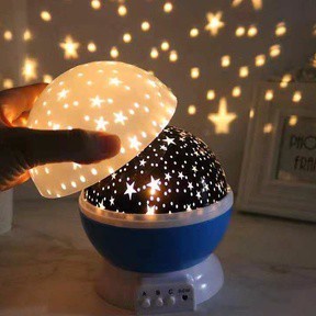 Đèn LED Chiếu Hình Mặt Trăng Và Ngôi Sao Trang Trí Phòng Ngủ Lãng Mạn