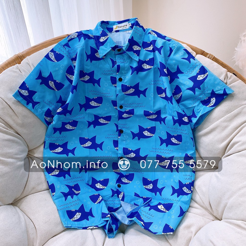 Bán Lẻ và Bán Nguyên Set (Đủ Bộ Áo và Quần) - Cá Mập, Cá Mập Xanh, Cá Mập San Hô, Baby Shark, Cá 7 Màu
