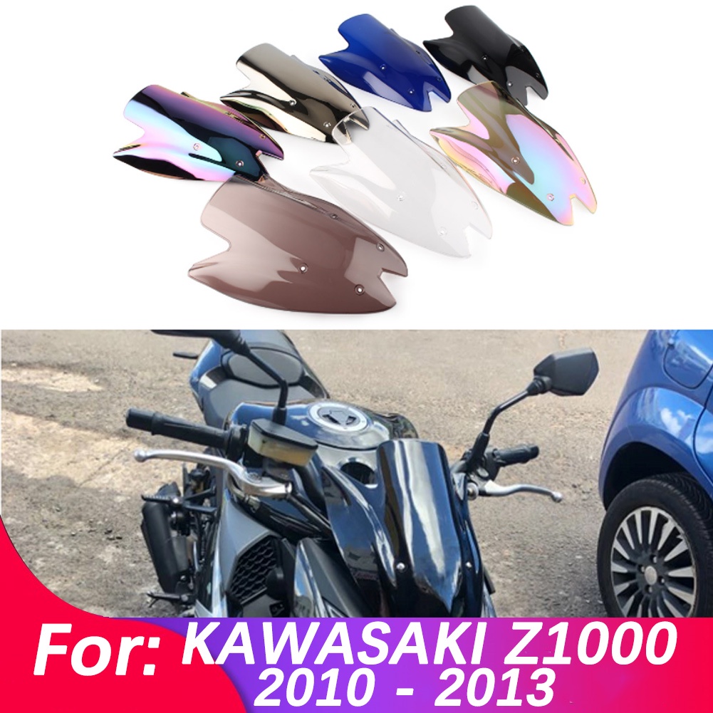 Kính Chắn Gió Bằng Nhựa ABS Cho Xe Mô Tô Kawasaki Ninja Z1000 Z 1000 2010 2011 2012 2013