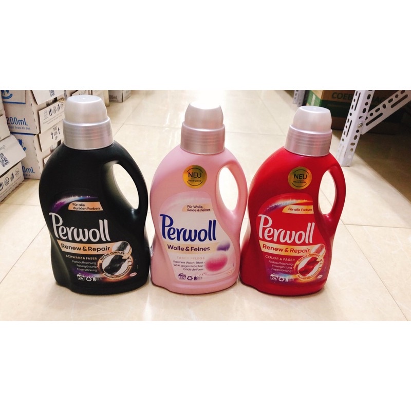 Nước Giặt Đồ Tối Màu Perwoll Renew 3d Black Effects 1,5L/Chai