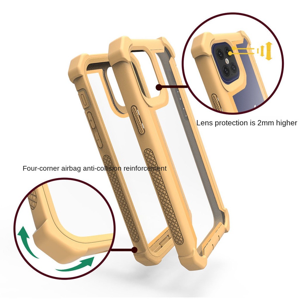 Ốp Lưng Chống Sốc Màu Sắc Tương Phản Cho Iphone 12 Pro Max 11 11pro X Xs Max 7p 8p | BigBuy360 - bigbuy360.vn