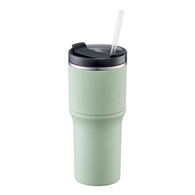 Ly giữ nhiệt LocknLock 650ml Metro Drive tặng kèm ống hút và cọ LHC4277 - Màu xanh ngọc - K-MALL