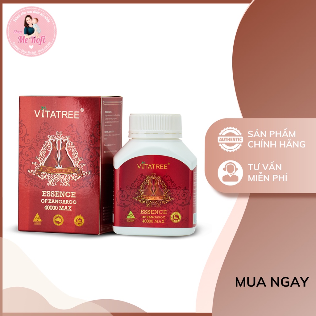 Viên Uống Kangaroo Vitatree Tăng Cường Sức Khỏe Nam Giới 100 Viên Mẹ Rofi