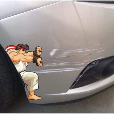 (Nhiều kích thước) Sticker miếng dán vết xước nhân vật hoạt hình anime thổi bay vết xước
