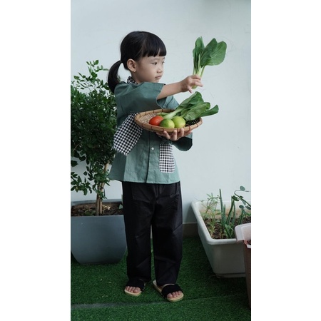 Bộ Bà Ba Bé Trai Bé Gái Màu Xanh 2023