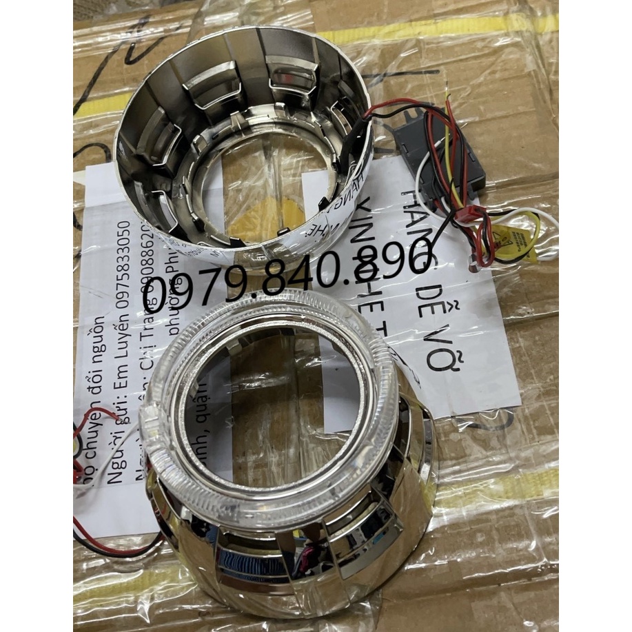 Chụp xi cho Bi cầu 3.0 inch mạ Crom sáng bóng lắp cho ô tô, xe máy dùng bảo vệ đèn và Bi cầu Xenon , Bi cầu Led