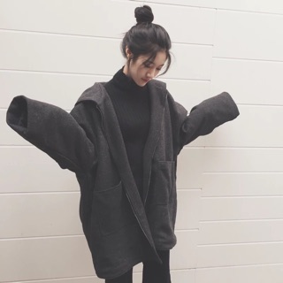 Áo dạ khoác kéo khoá, có mũ🌻🌻
