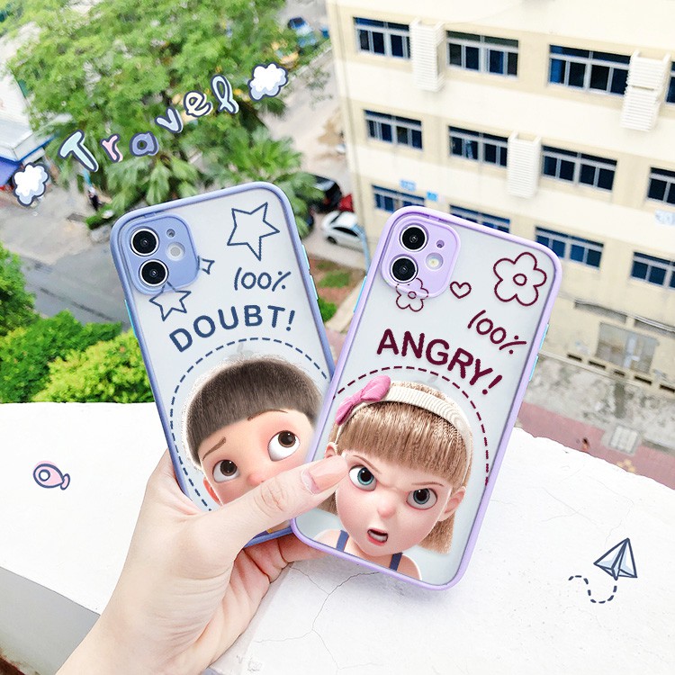 Ốp lưng iphone Baby Angry nhám viền nổi cong 5/5s/6/6plus/6s/6splus/7/7plus/8/8plus/x/xr/xs/11/12/pro/max/plus/promax | BigBuy360 - bigbuy360.vn