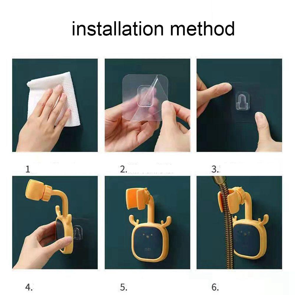 Giá Đỡ Đầu Vòi Hoa Sen Không Cần Đục Lỗ Thiết Kế Dễ Thương Tiện Dụng Cho Nhà Tắm