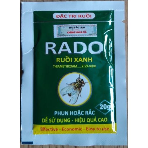 Thuốc diệt ruồi xanh RADO (20G/1GÓI) Combo 3 gói