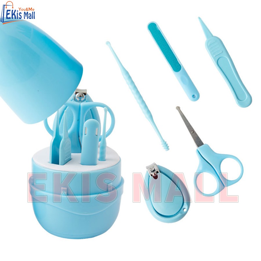 Bộ dụng cụ vệ sinh cho bé yêu 5 món Cắt móng ngoáy tai gắp mũi giũa và giũa cho trẻ em