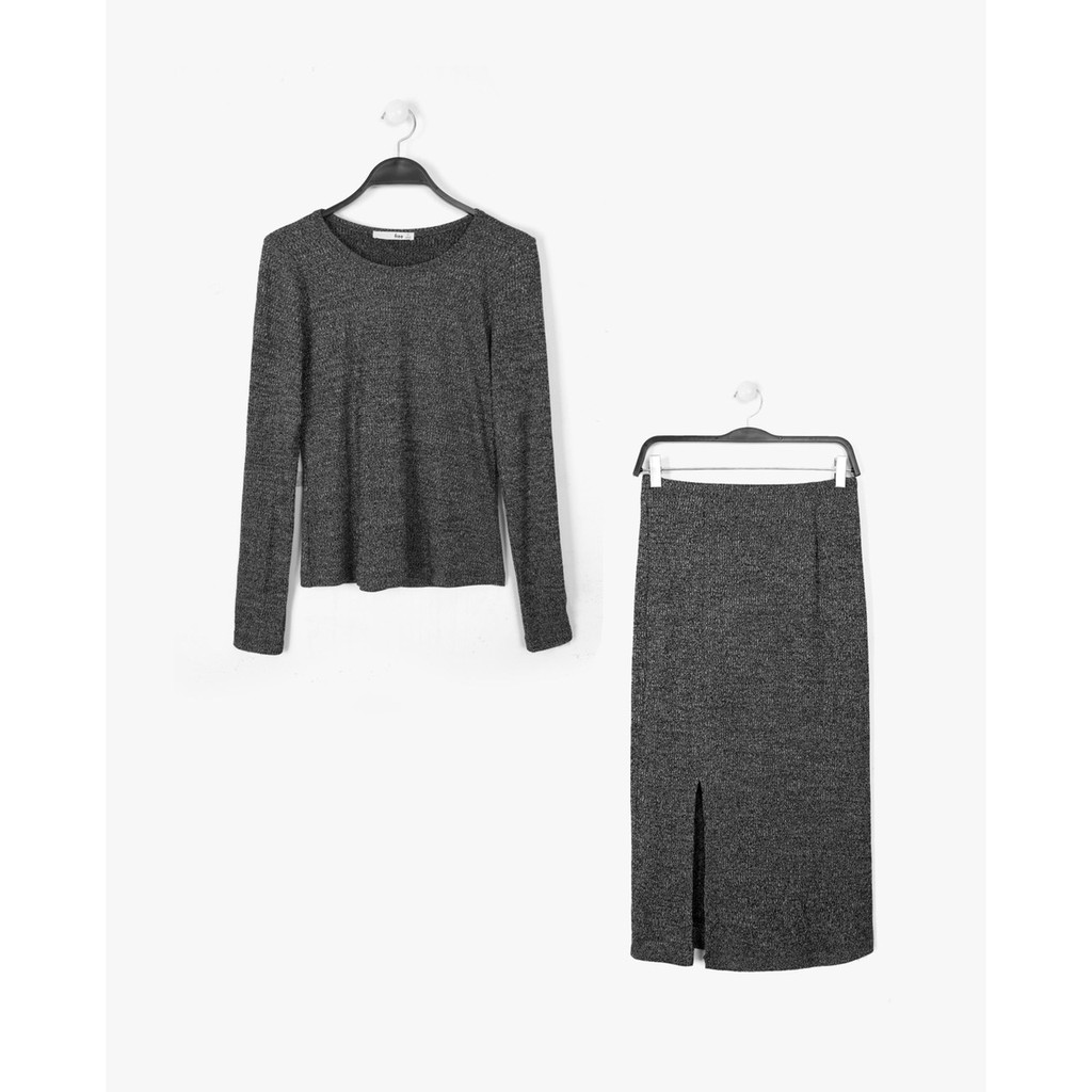 Set Wil-fred Len Áo Và Váy Xẻ