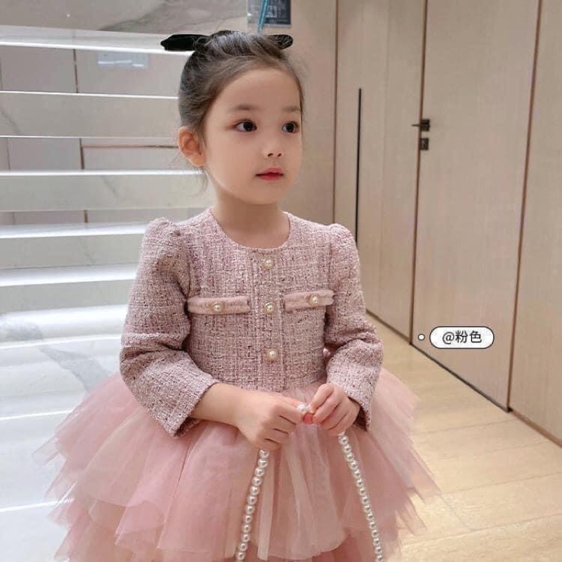 Váy dạ xinh cho bé