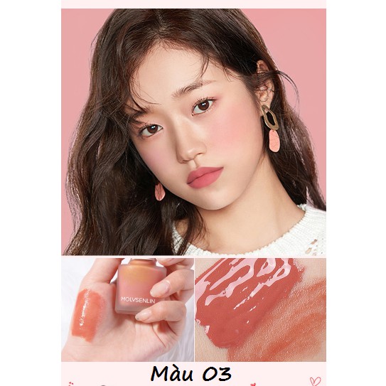 ❤️❤️ ❤️ Má Hồng Dạng Kem Molvsenlin Lollipop Blusher Siêu Cute ❤️❤️❤️-W34-B9T2