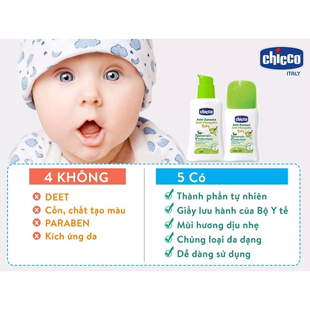 Xịt chống muỗi Chico 100mlp