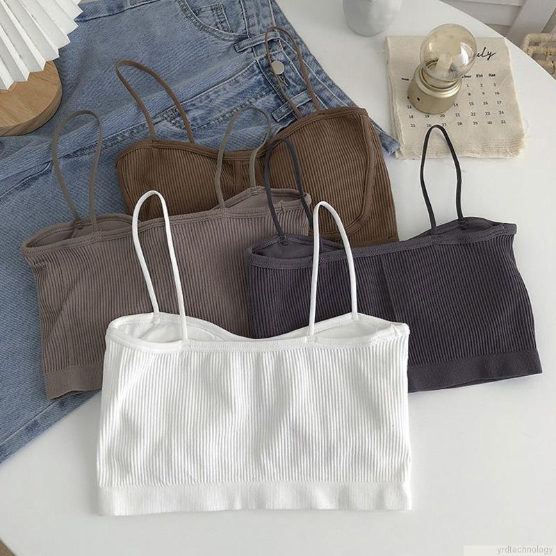 Áo không tay hai dây phối màu thời trang gợi cảm cho nữ