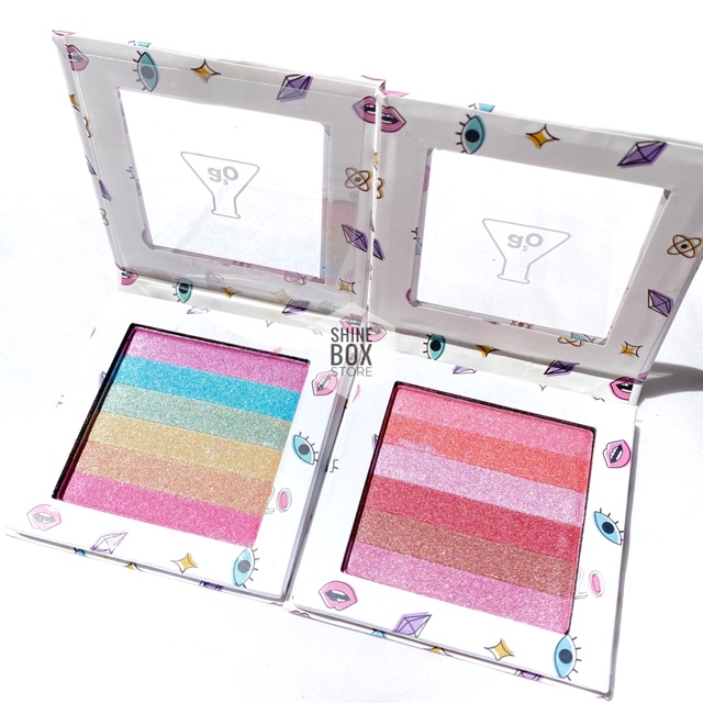 3 trong 1 - má hồng, phấn mắt, highlight