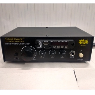 Ampli mini califlower bx727 dc12v, ac220v, usb,fm,sd, có bluetooth