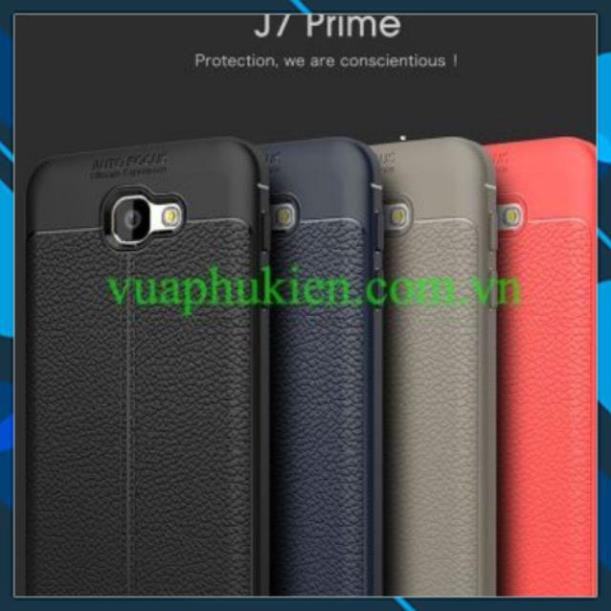 Ốp lưng galaxy j7 prime silicon giả da,chống sốc auto Focus