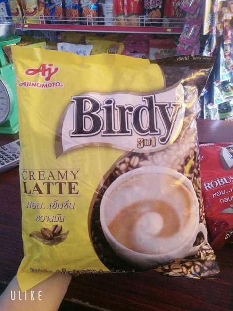 Combo 2 gói Cà phê hòa tan Robusta Birdy 3in1 Thái Lan (27gói x 2)