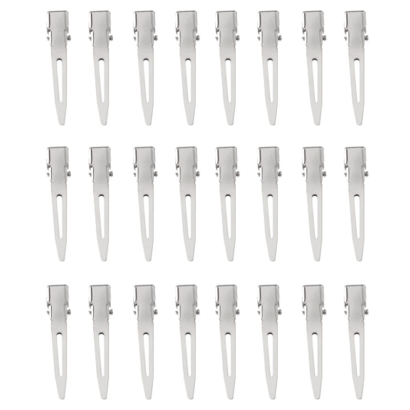 ✿ Set 24 Kẹp Tóc Mỏ Vịt Màu Bạc