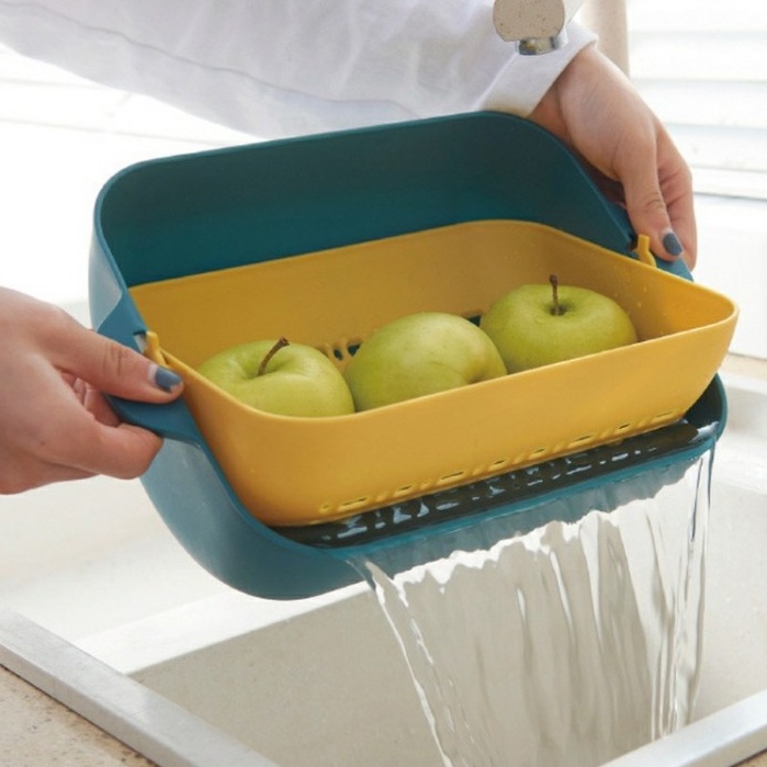 PVN15880 Rổ đôi đựng hoa quả tiện lợi T2